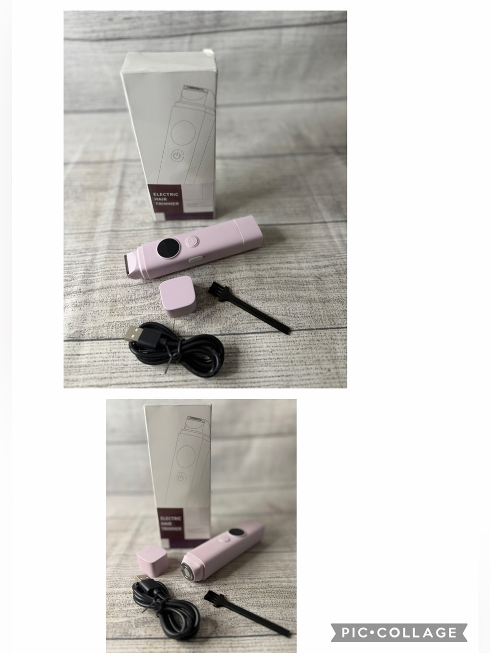 Portable Pink Electric Trimmer - Compact Rechargeable Personal Groomer